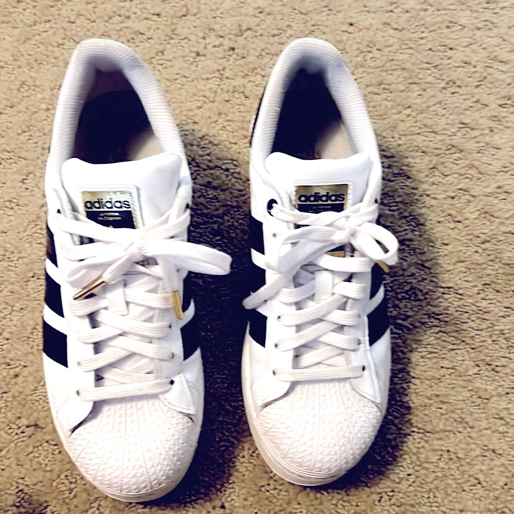 Nearly new condition! Adidas Superstar platform sneakers.